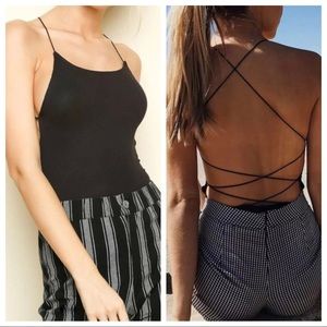 Backless Black Bodysuit